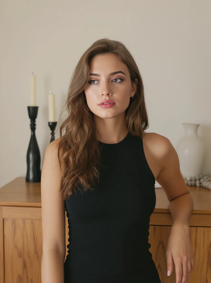 Flowing Long Layers with Rich Chestnut Waves